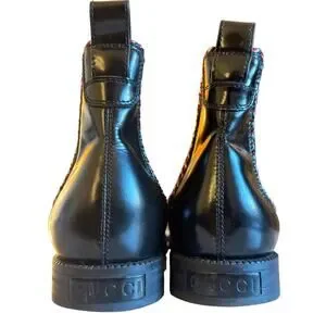 Gucci Men\'s Black Calfskin Mens Beyond Chelsea Ankle Boots Gucci | Shoes | Gucci Mens Black Calfskin Mens Beyond  main image 3